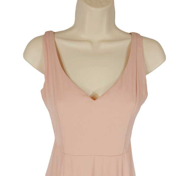 Show Me Your Mumu Maxi Dress Womens sz XS Jenn Blush Pink V Neck - Picture 2 of 12